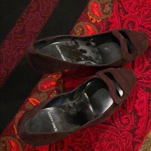 Pierre Hardy ladies purple suede heels